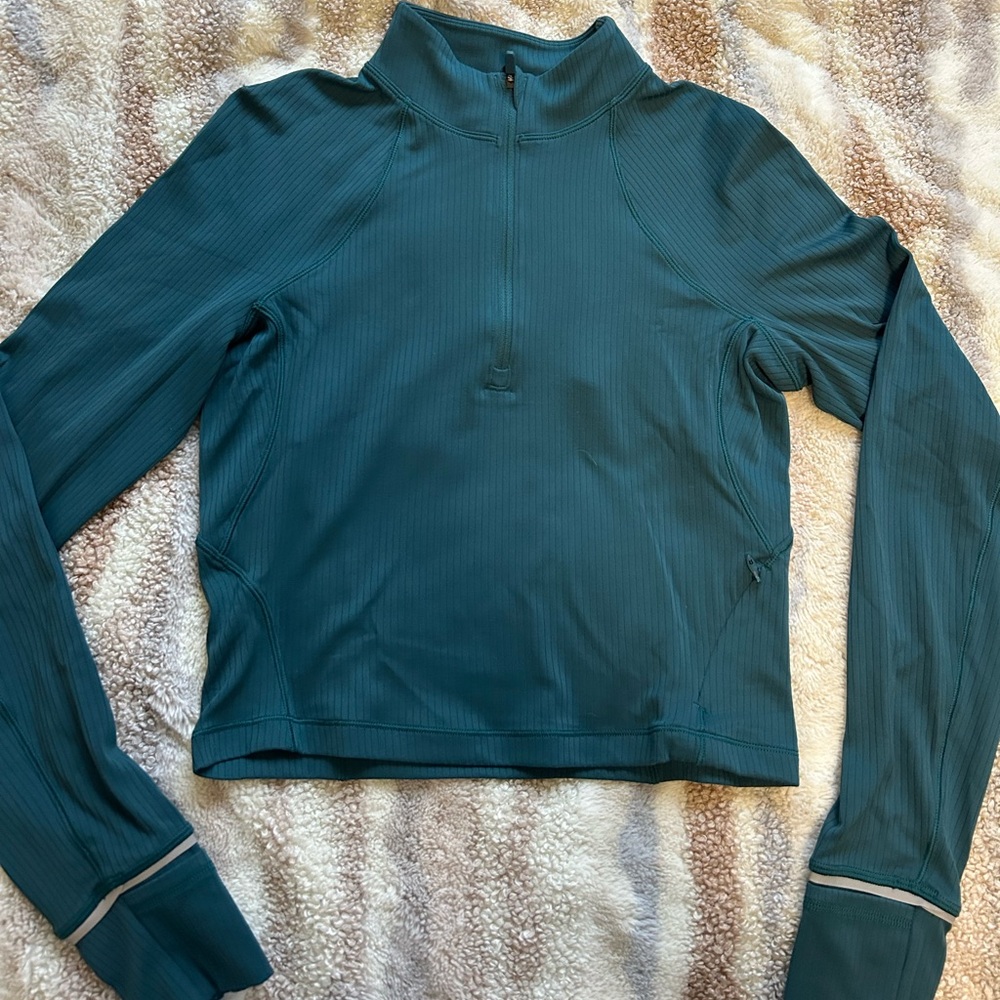 lululemon Its Rulu Run Ribbed Cropped Half-Zip